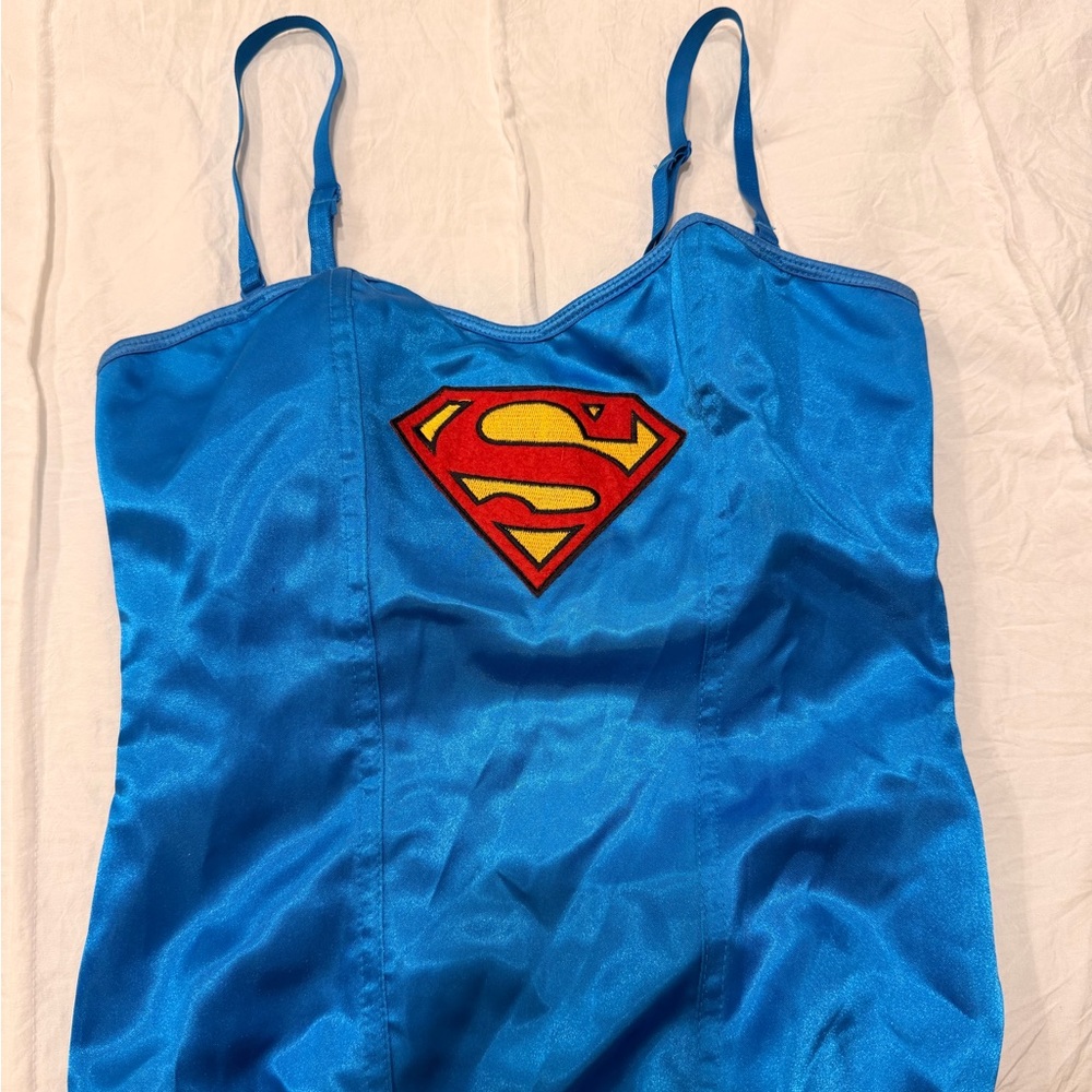 Blue Superman Logo Corset